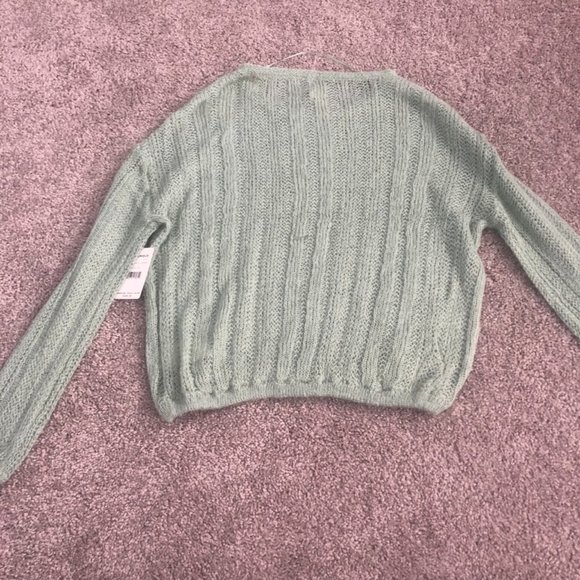 NWT Free People Mint Angel Soft Pullover XS - Picture 5 of 7